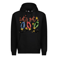 Black let's get lit Premium Hoodie - MaliasSmallBusiness