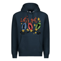 Navy let's get lit Premium Hoodie - MaliasSmallBusiness