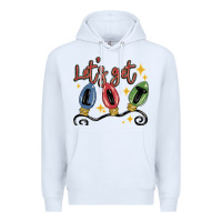 White let's get lit Premium Hoodie - MaliasSmallBusiness