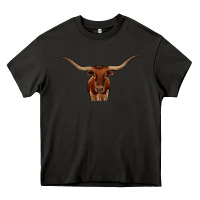 Asphalt texas longhorn illustration Heavy Core Tee - CowhideDigitalArt