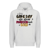Dove Grey on game day we wear maroon and gold Premium Hoodie - MaliasSmallBusiness