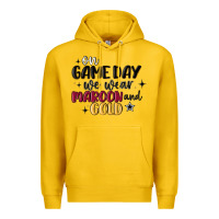 Lemon on game day we wear maroon and gold Premium Hoodie - MaliasSmallBusiness
