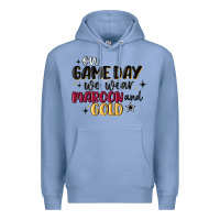 Colony Blue on game day we wear maroon and gold Premium Hoodie - MaliasSmallBusiness