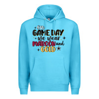 Ocean Blue on game day we wear maroon and gold Premium Hoodie - MaliasSmallBusiness