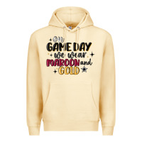 Pina Colada on game day we wear maroon and gold Premium Hoodie - MaliasSmallBusiness