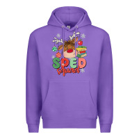 Purple sped squad Premium Hoodie - MaliasSmallBusiness