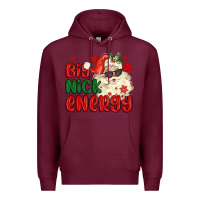 Burgundy big nick energy Premium Hoodie - MaliasSmallBusiness