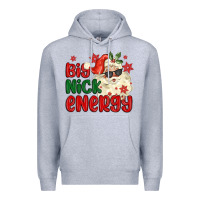 Heather Grey big nick energy Premium Hoodie - MaliasSmallBusiness