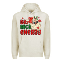 Oatmeal Heather big nick energy Premium Hoodie - MaliasSmallBusiness