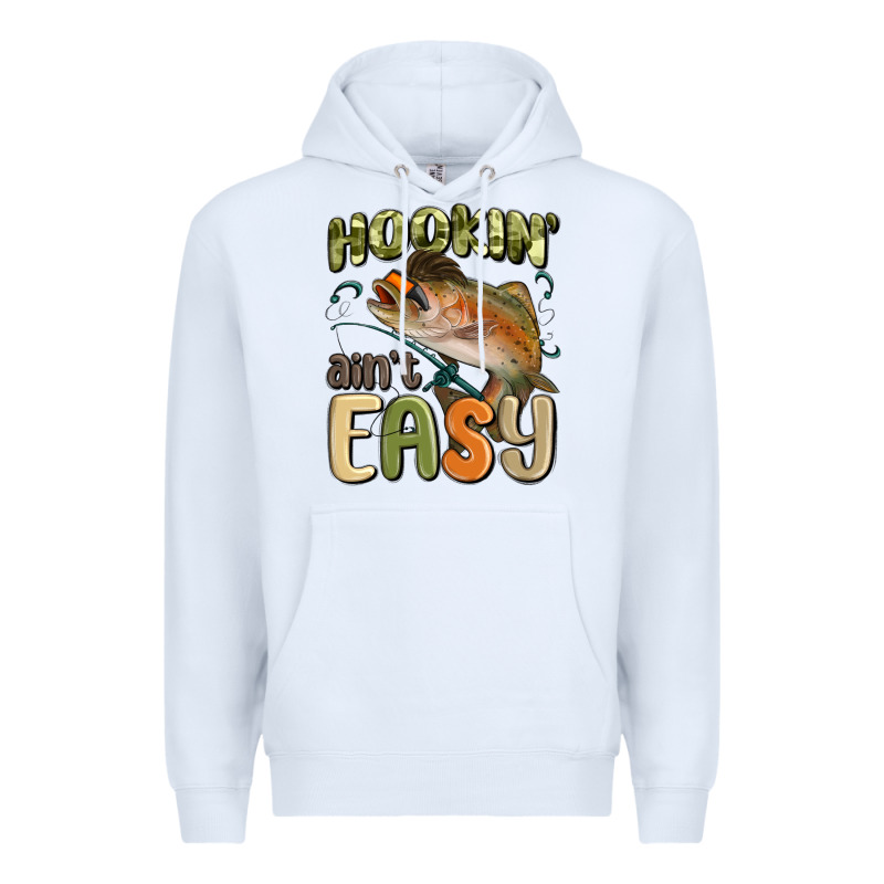 Hookin' Ain't Easy Premium Hoodie by MaliasSmallBusiness | Teevron