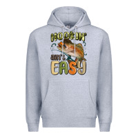 Heather Grey hookin' ain't easy Premium Hoodie - MaliasSmallBusiness
