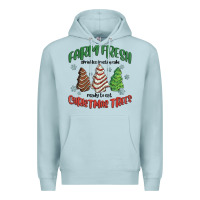Blue Mist farm fresh christmas trees Premium Hoodie - MaliasSmallBusiness