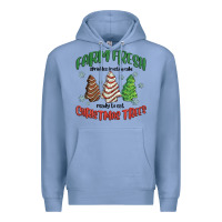 Colony Blue farm fresh christmas trees Premium Hoodie - MaliasSmallBusiness