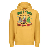 Mustard farm fresh christmas trees Premium Hoodie - MaliasSmallBusiness