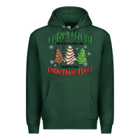 Sports Green farm fresh christmas trees Premium Hoodie - MaliasSmallBusiness