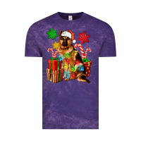 Cloud Purple christmas german shepherd Vintage Tee - Artiststas