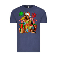 Christmas German Shepherd Vintage Tee | Teevron