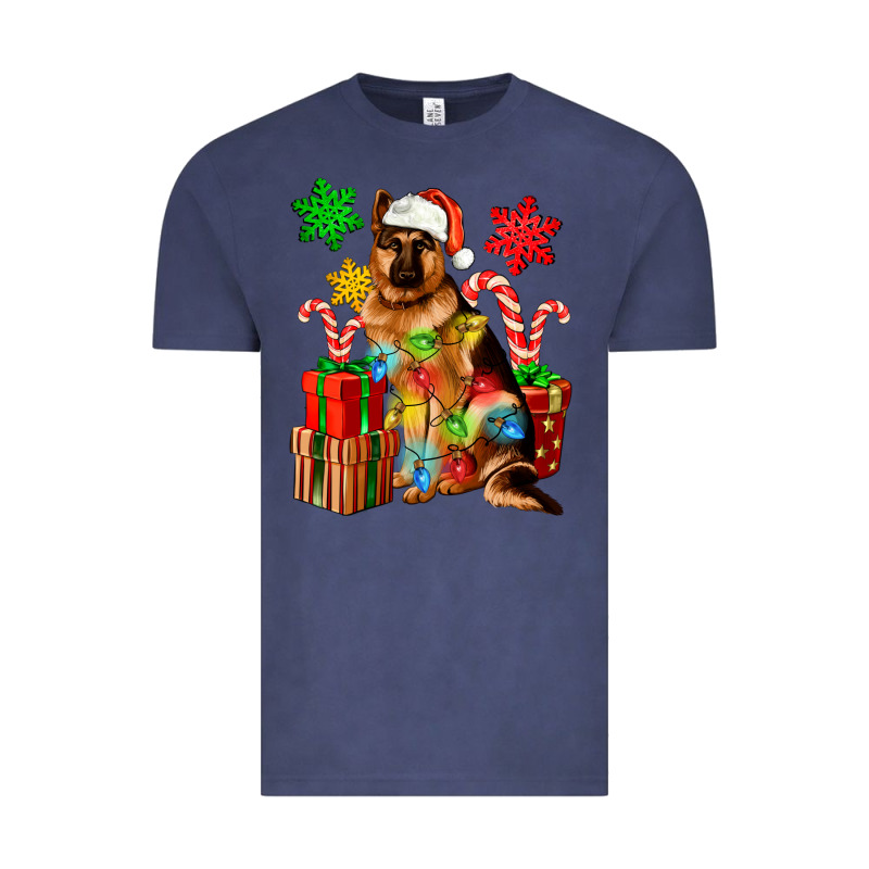 Christmas German Shepherd Vintage Tee by Artiststas | Teevron