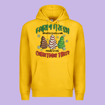 Premium Hoodie farm fresh christmas trees