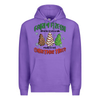 Purple farm fresh christmas trees Premium Hoodie - MaliasSmallBusiness