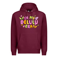 Burgundy in my delulu era Premium Hoodie - MaliasSmallBusiness