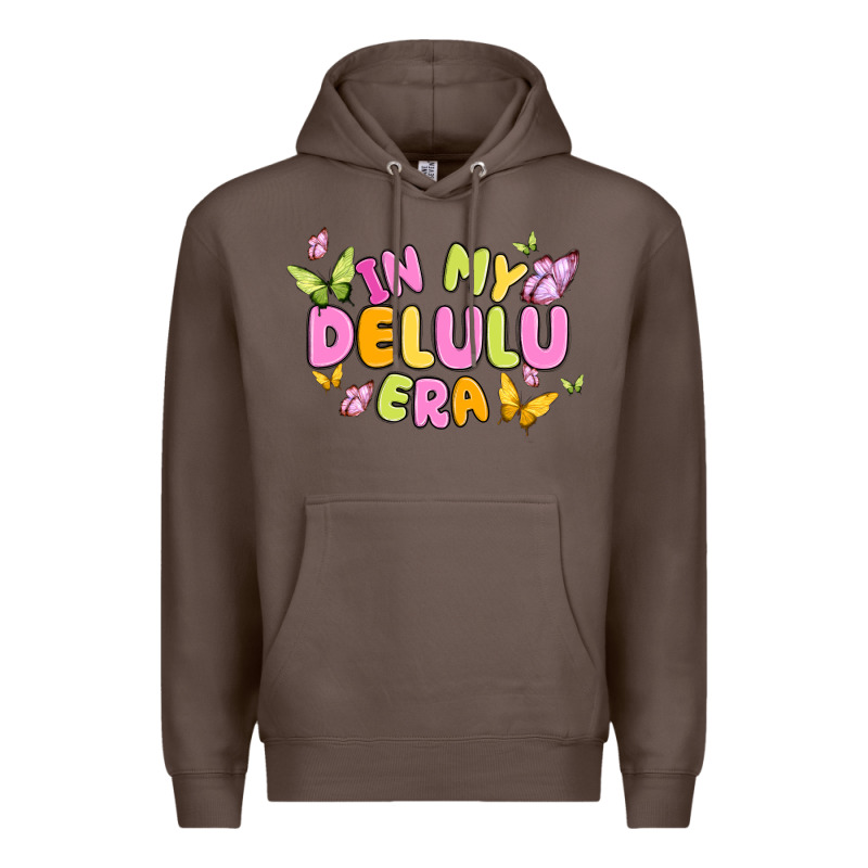 In My Delulu Era Premium Hoodie by MaliasSmallBusiness | Teevron