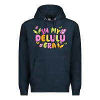 Navy in my delulu era Premium Hoodie - MaliasSmallBusiness
