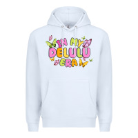 White in my delulu era Premium Hoodie - MaliasSmallBusiness