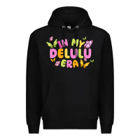 Black in my delulu era Premium Hoodie - MaliasSmallBusiness
