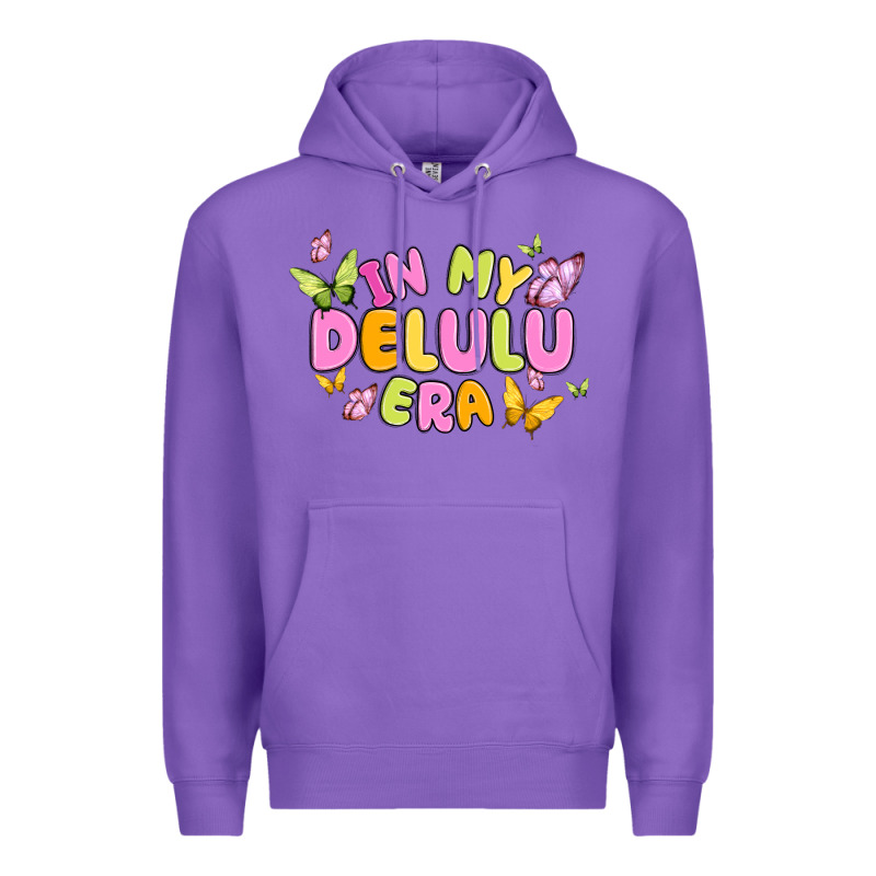 In My Delulu Era Premium Hoodie by MaliasSmallBusiness | Teevron