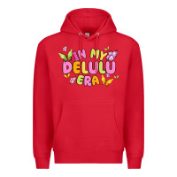 Red in my delulu era Premium Hoodie - MaliasSmallBusiness