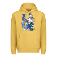 Antique Gold love snowman Premium Hoodie - MaliasSmallBusiness