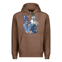 Chestnut love snowman Premium Hoodie - MaliasSmallBusiness