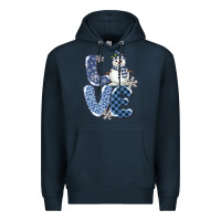 Navy love snowman Premium Hoodie - MaliasSmallBusiness