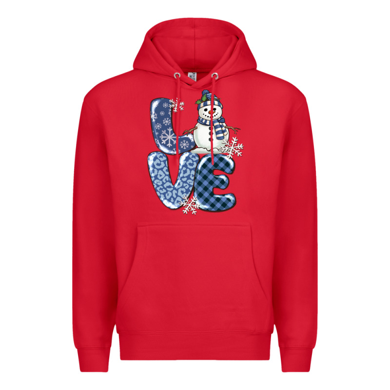 Love Snowman Premium Hoodie by MaliasSmallBusiness | Teevron