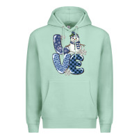 Seafoam love snowman Premium Hoodie - MaliasSmallBusiness