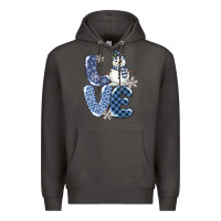 Smoke love snowman Premium Hoodie - MaliasSmallBusiness