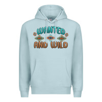 Blue Mist wanted and wild Premium Hoodie - MaliasSmallBusiness