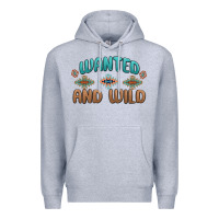 Heather Grey wanted and wild Premium Hoodie - MaliasSmallBusiness