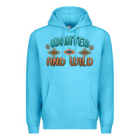 Ocean Blue wanted and wild Premium Hoodie - MaliasSmallBusiness