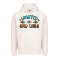 Pale Pink wanted and wild Premium Hoodie - MaliasSmallBusiness