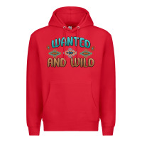 Red wanted and wild Premium Hoodie - MaliasSmallBusiness