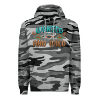 Slate Camo wanted and wild Premium Hoodie - MaliasSmallBusiness