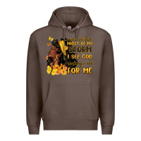 Coffee even in the midst of my storm i see god Premium Hoodie - MaliasSmallBusiness