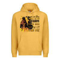 Mustard even in the midst of my storm i see god Premium Hoodie - MaliasSmallBusiness