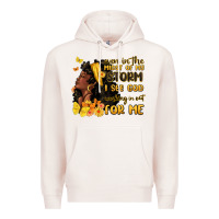 Pale Pink even in the midst of my storm i see god Premium Hoodie - MaliasSmallBusiness