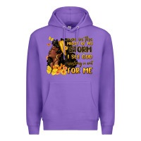Purple even in the midst of my storm i see god Premium Hoodie - MaliasSmallBusiness