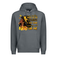 Rock even in the midst of my storm i see god Premium Hoodie - MaliasSmallBusiness