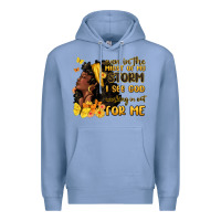Colony Blue even in the midst of my storm i see god Premium Hoodie - MaliasSmallBusiness