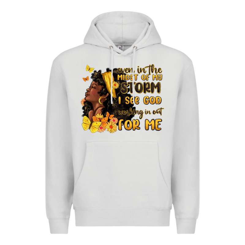 Even In The Midst Of My Storm I See God Premium Hoodie by MaliasSmallBusiness | Teevron